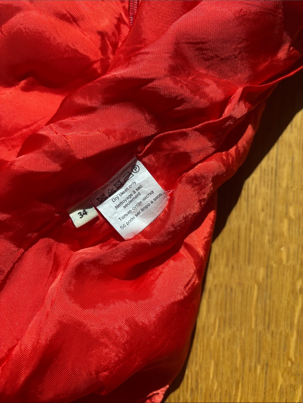Orange Draped Pencil Skirt - By Malene Birger - Picture 7 of 7